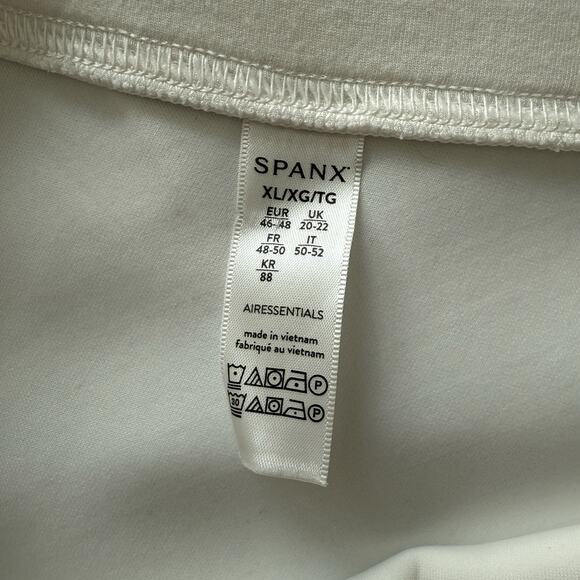 Spanx AirEssentials Sweatshirt One Shoulder Long Sleeve White XL Butter Soft - Picture 6 of 9